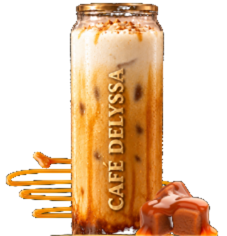 Creme Brûlé, servi en canette Café Delyssa