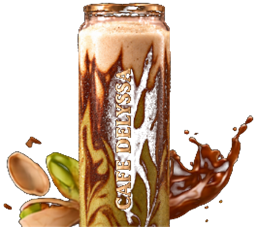 Dubai, servi en canette Café Delyssa